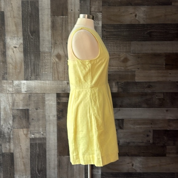 NWT! Nordstrom Frenchi neon yellow midi dress feminine old money garden party - Picture 10 of 12